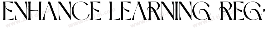 ENHANCE LEARNING REG字体转换 ENHANCE LEARNING REG字体转换